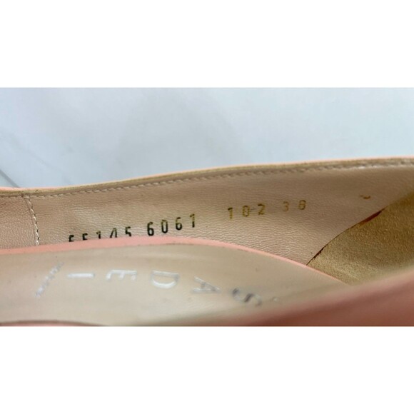 Casadei Pink Leather Peep Toe Pumps Ultra Hi Stiletto Heels Platform Us Sz 8 7.5 - Picture 13 of 16